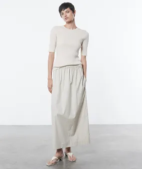 Enza Costa - Resort Poplin Skirt - Clay