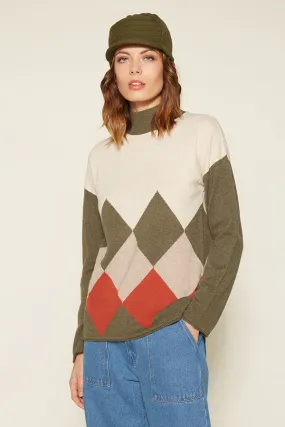 Escorpion DIAMOND INTARSIA SWEATER