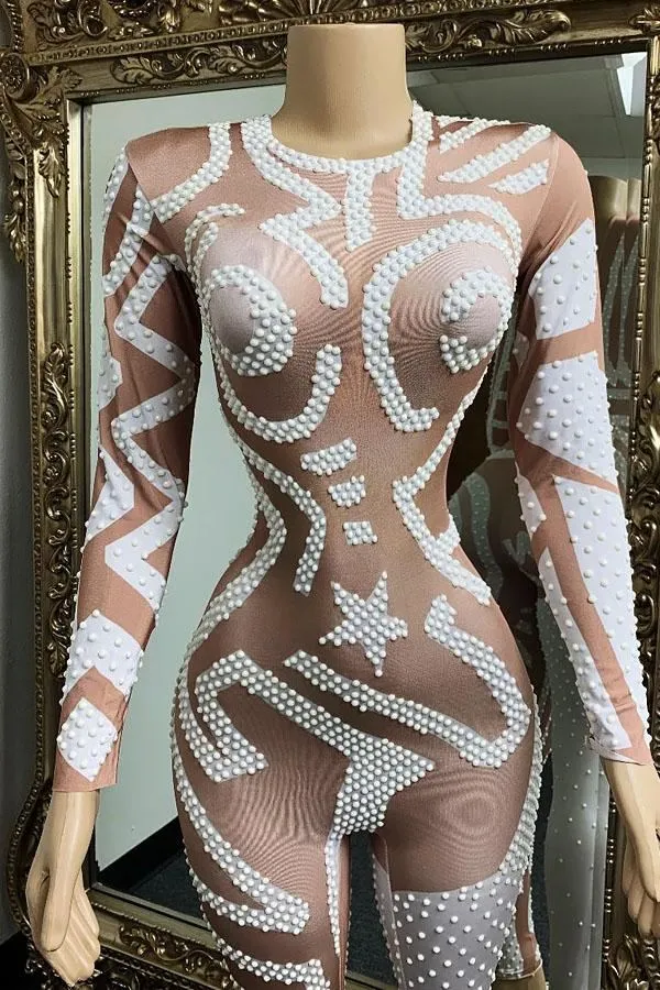 Exotic Gal White Bodysuit