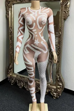 Exotic Gal White Bodysuit