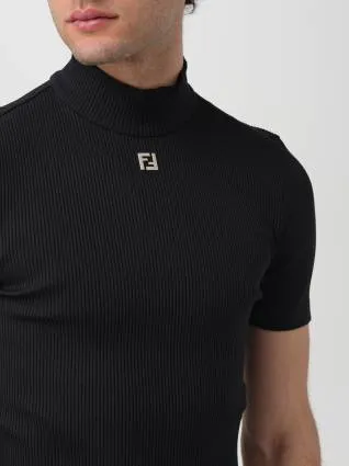 FENDI  |Short Sleeves Logo Luxury Sweaters