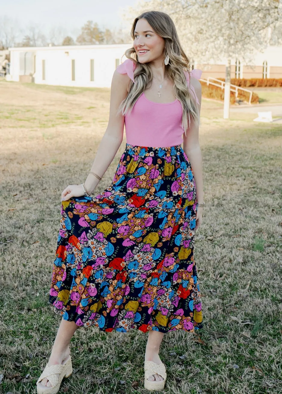 FRNCH Floral Skirt