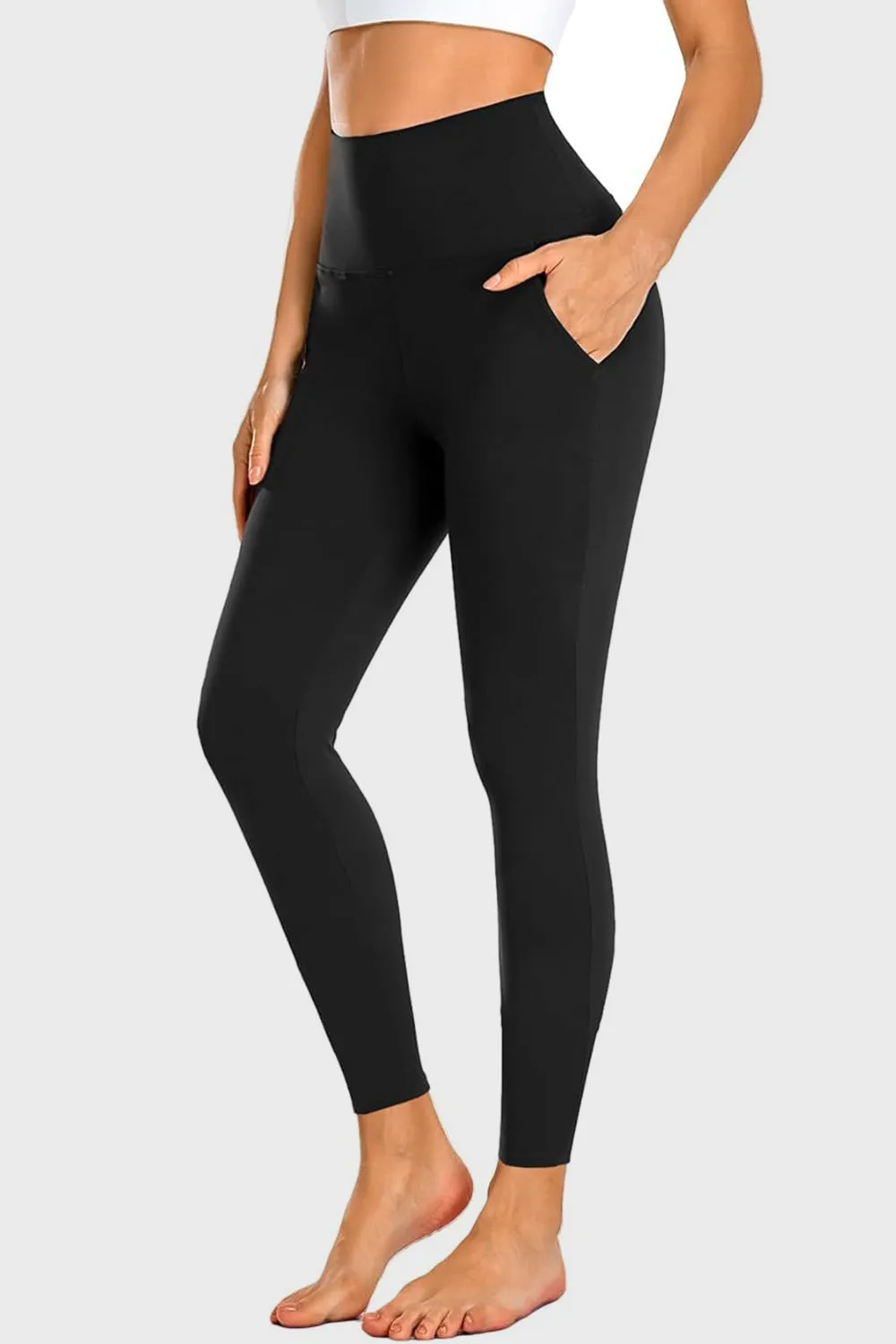 Full Size Pocketed High Waist Active Leggings