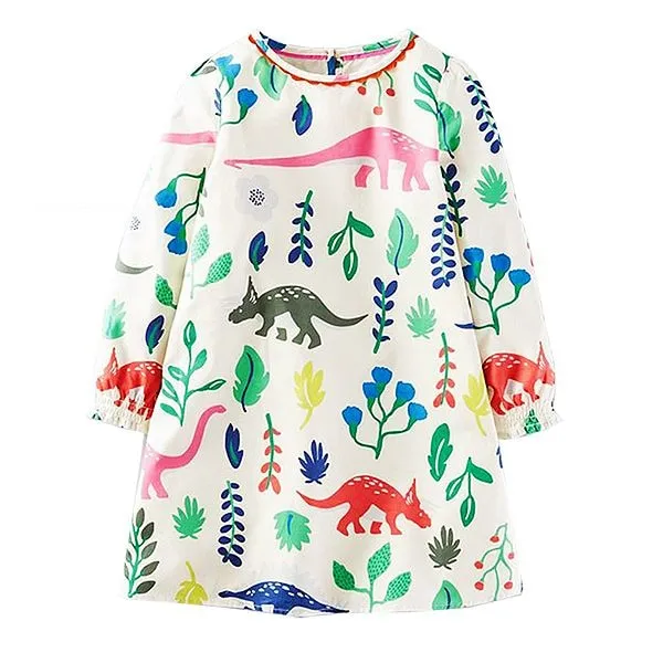 Girls Dress Long Sleeve Baby Girls Clothes Unicorn Party Princess Dress Christmas Costume for Kids Clothing Children Dresses