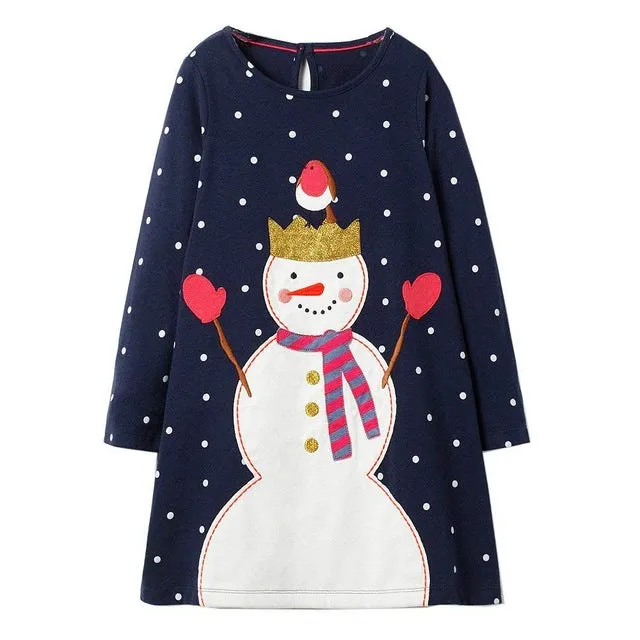 Girls Dress Long Sleeve Baby Girls Clothes Unicorn Party Princess Dress Christmas Costume for Kids Clothing Children Dresses