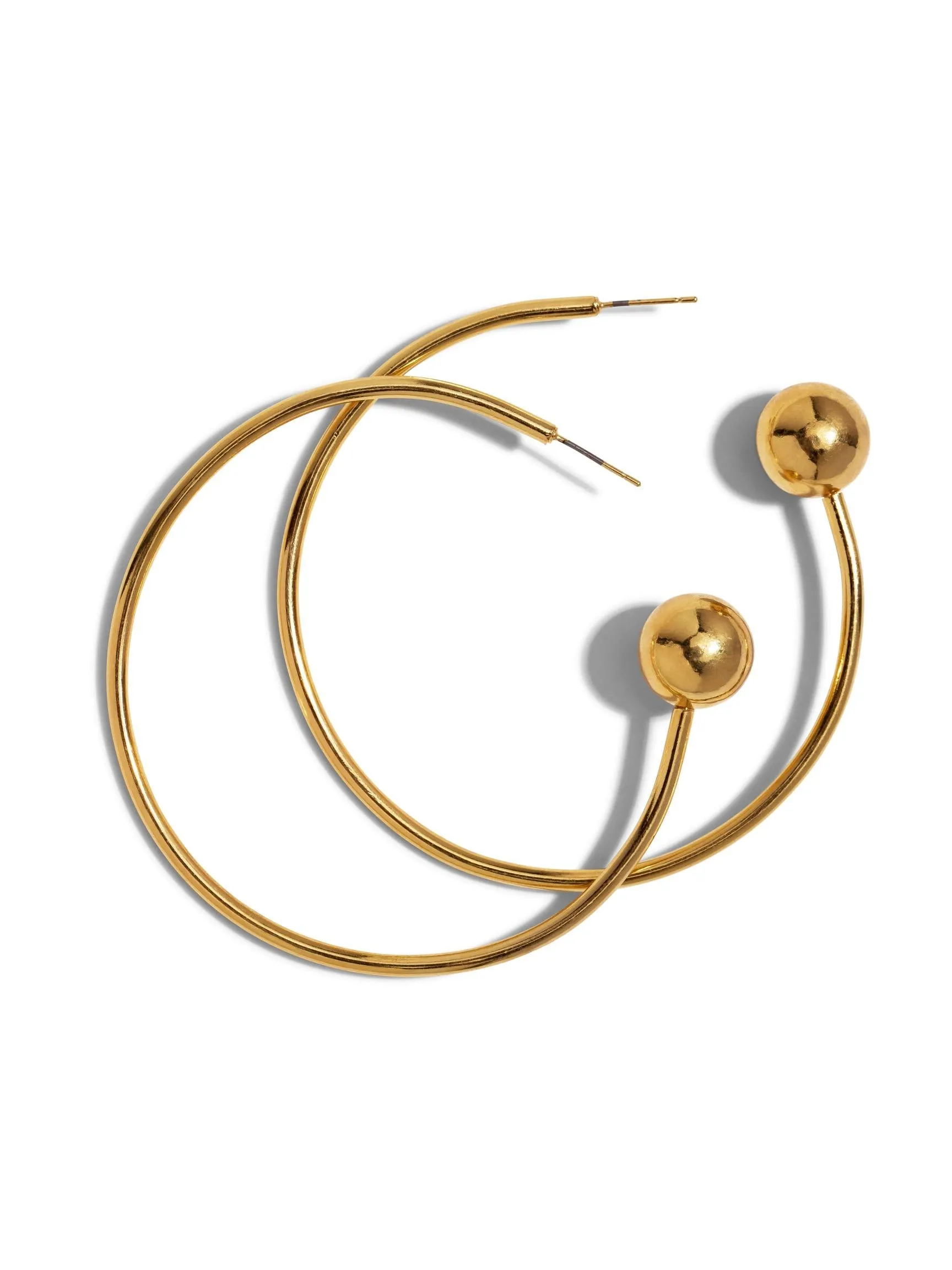 Gold Orbita Comet Earrings