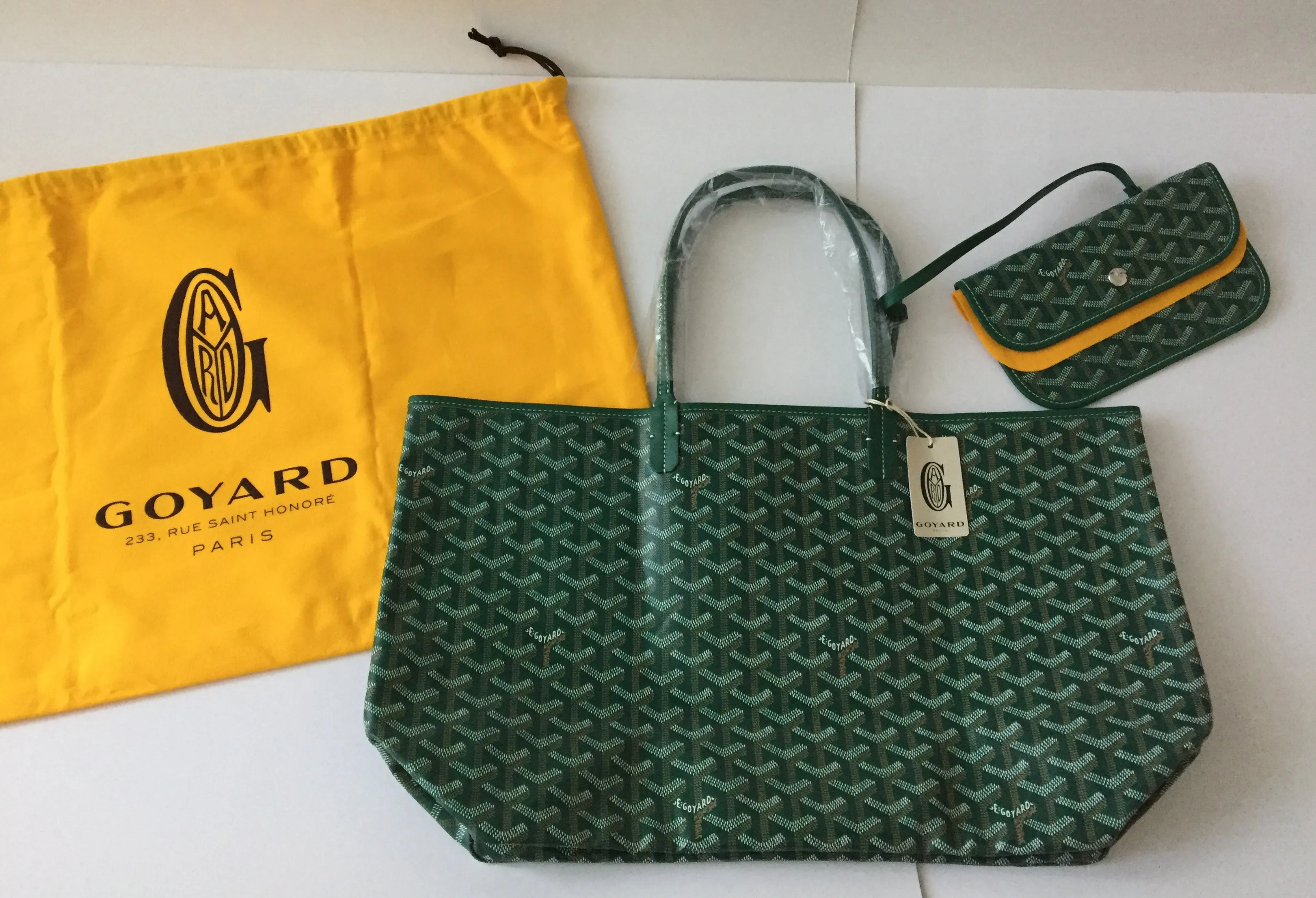 Goyard St. Louis Green PM Tote (NWT)