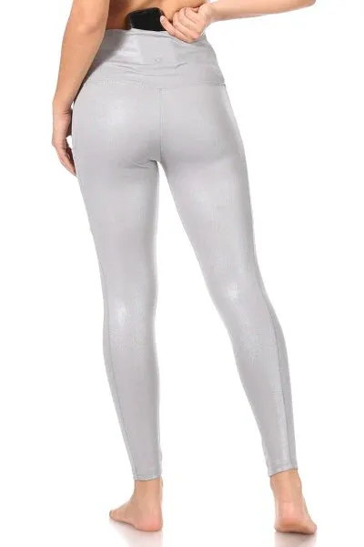 HEAT SEAL SOLID HIGH WAISTED FULL LENGTH YOGA LEGGINGS