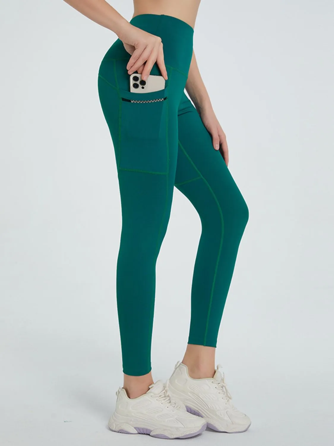 High Waist Active Leggings With Pockets