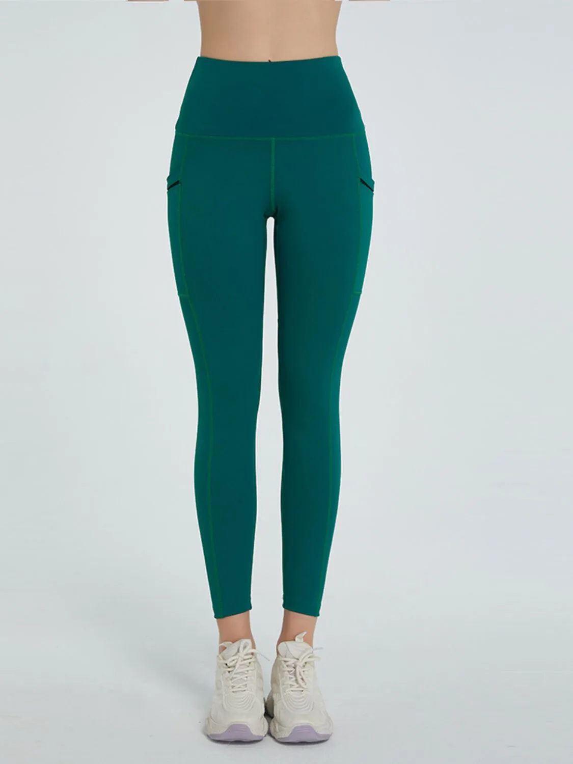 High Waist Active Leggings With Pockets