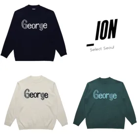 IONSEOUL  |Street Style Logo Sweaters