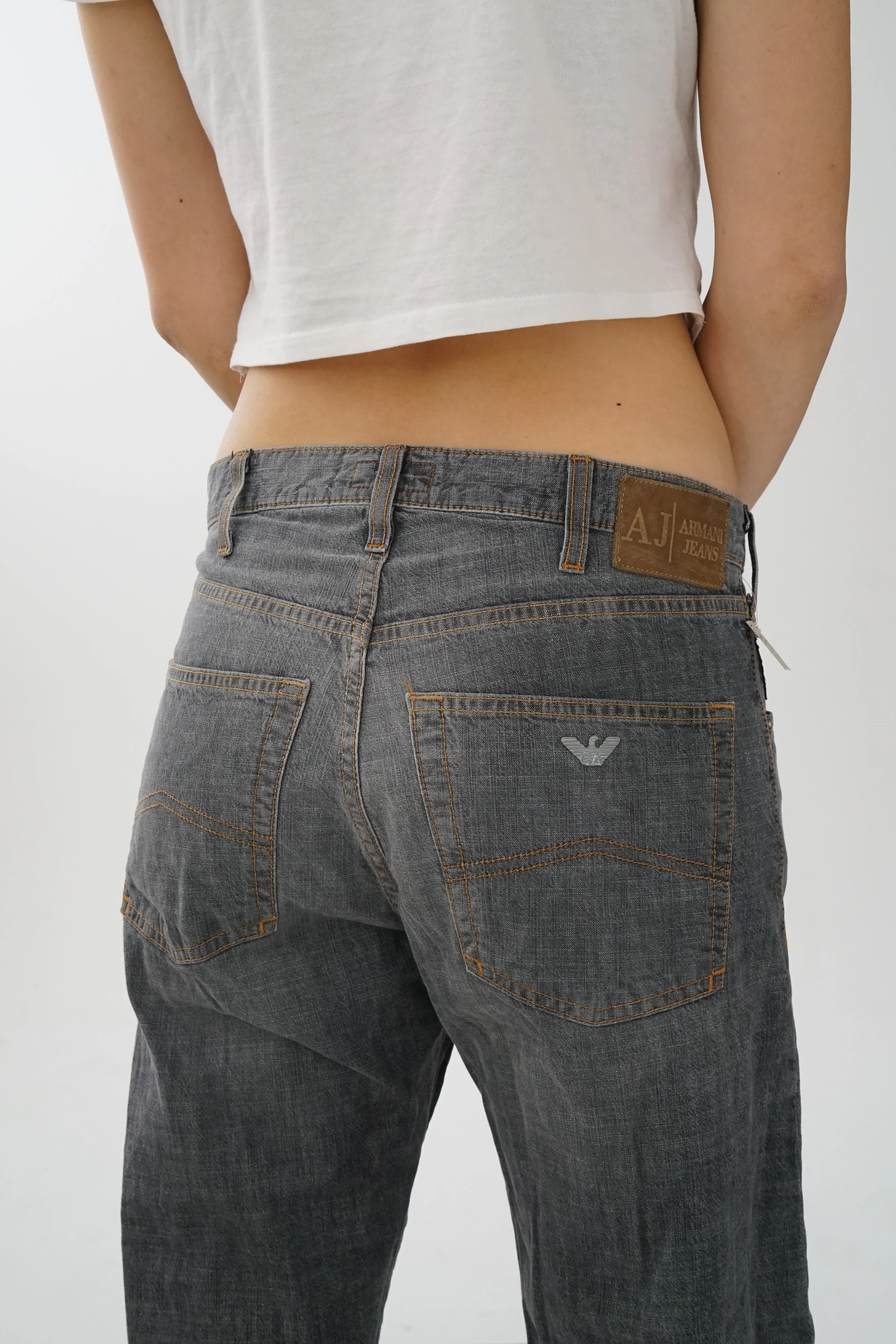 Jeans Armani Jeans light wash gris unisex taille 31