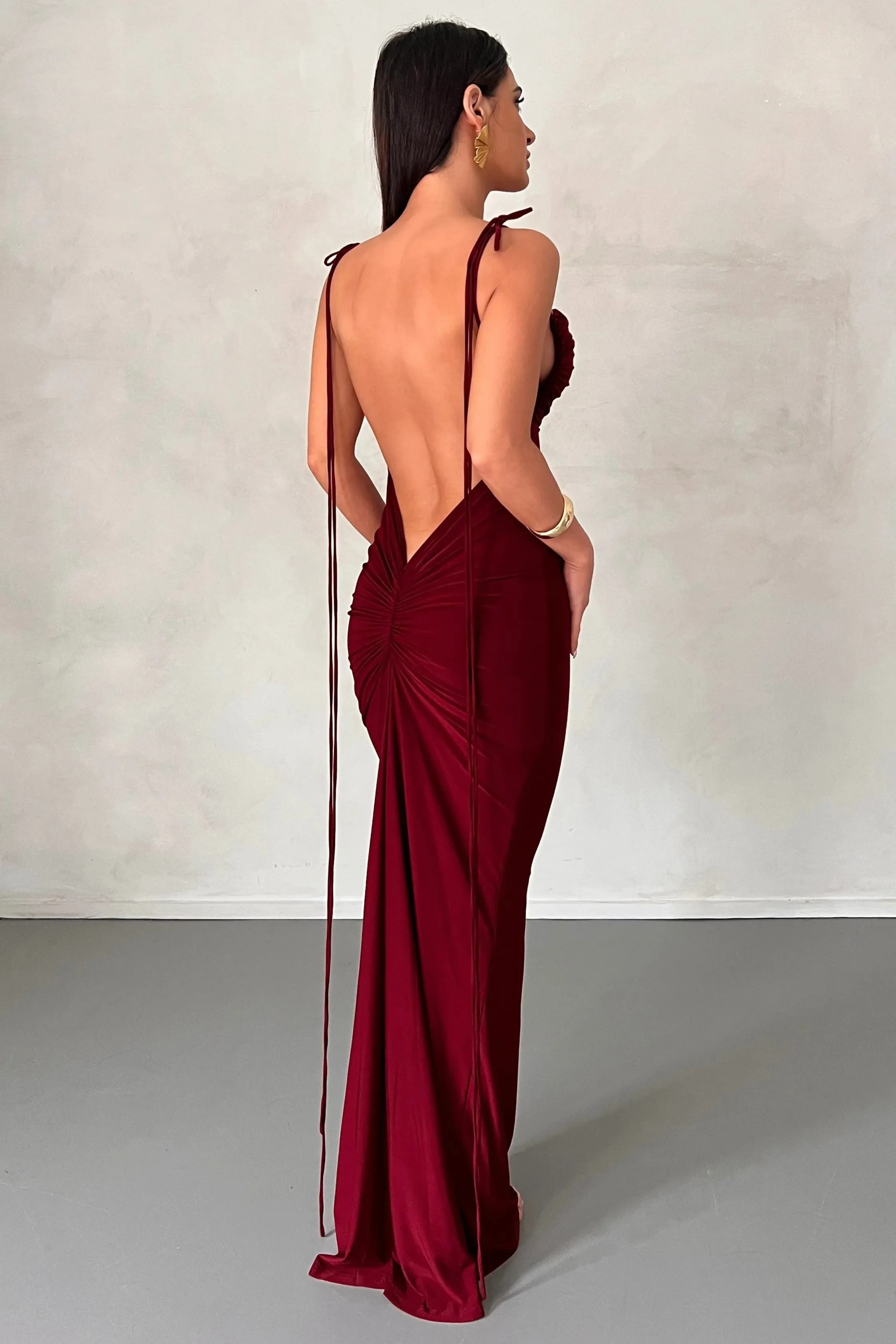 Jiani Gown - Wine