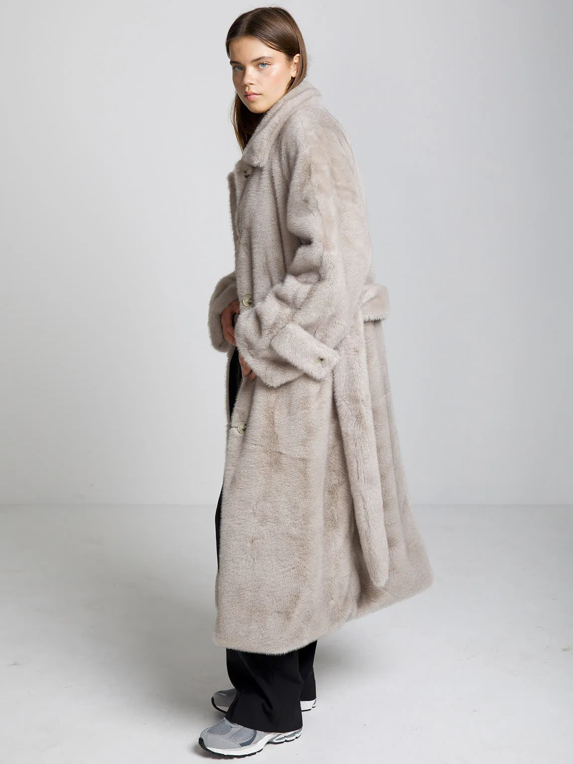 KELLY COAT - LIGHT GREY