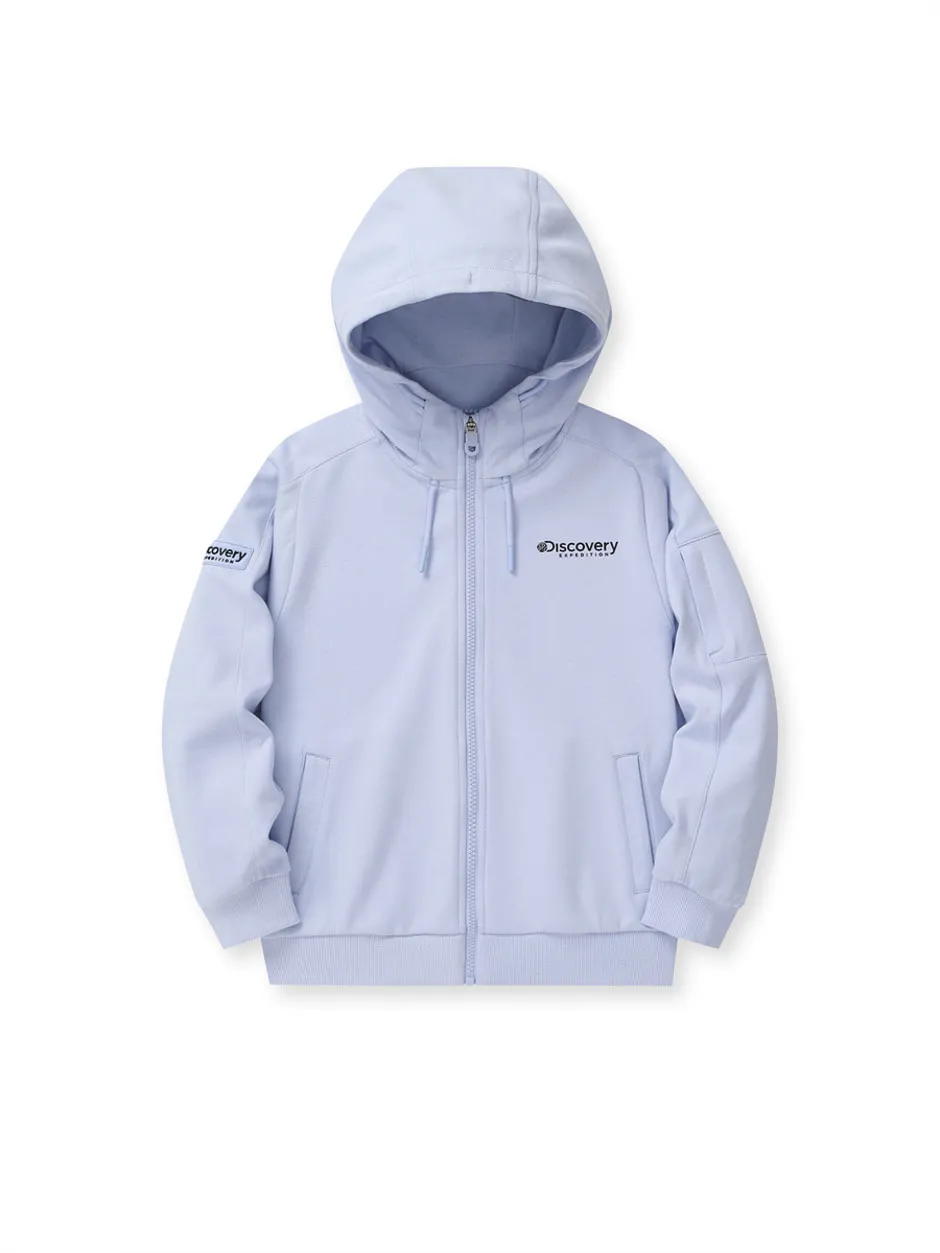 [KIDS] Out Pocket Training Hood Zip-Up Lavender