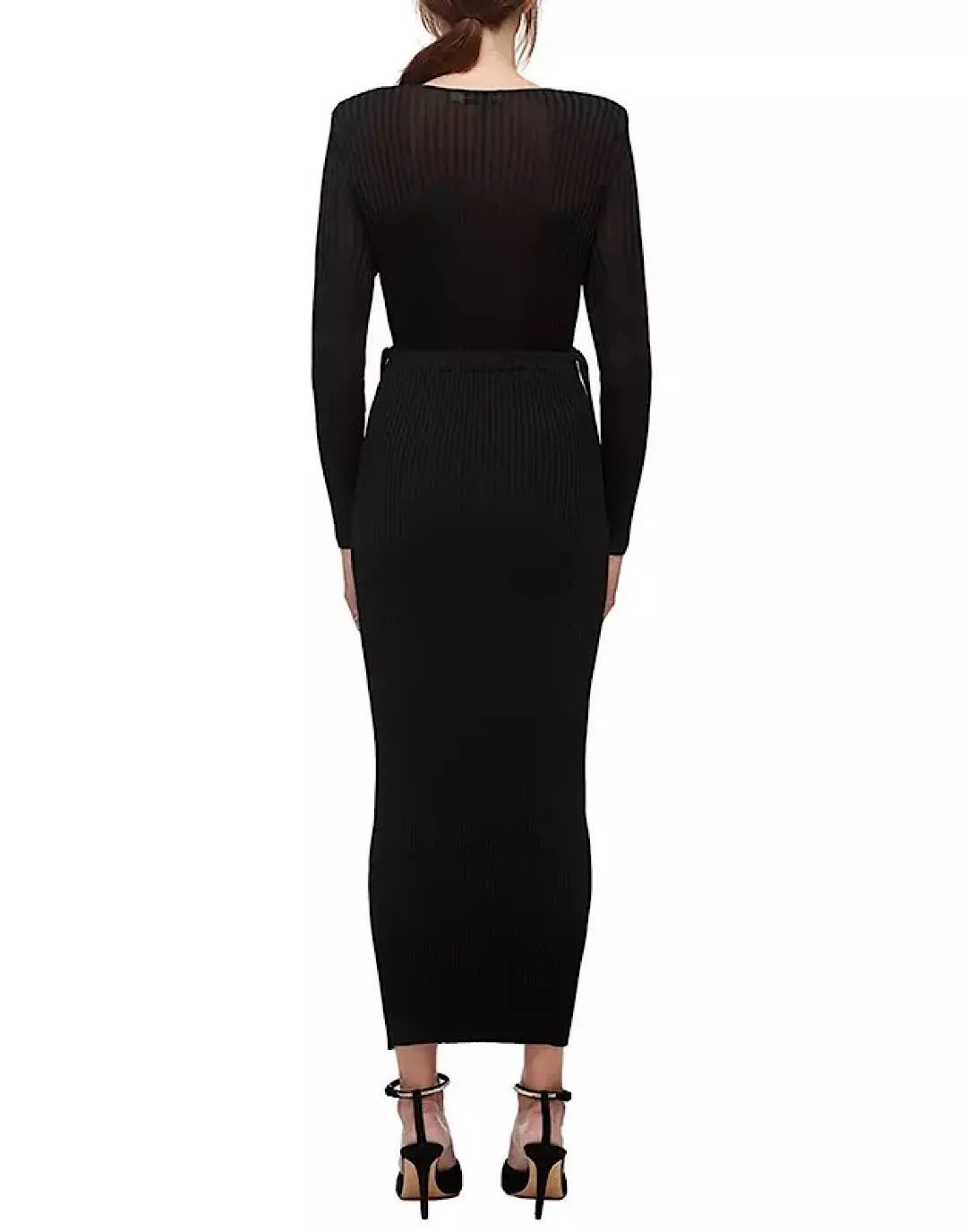 Knitted Slim Cut Cut Out Dress