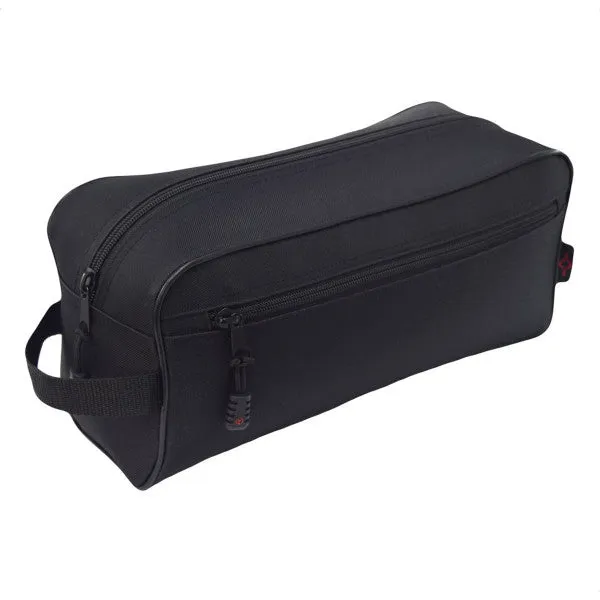 large  folding toiletry bag-black