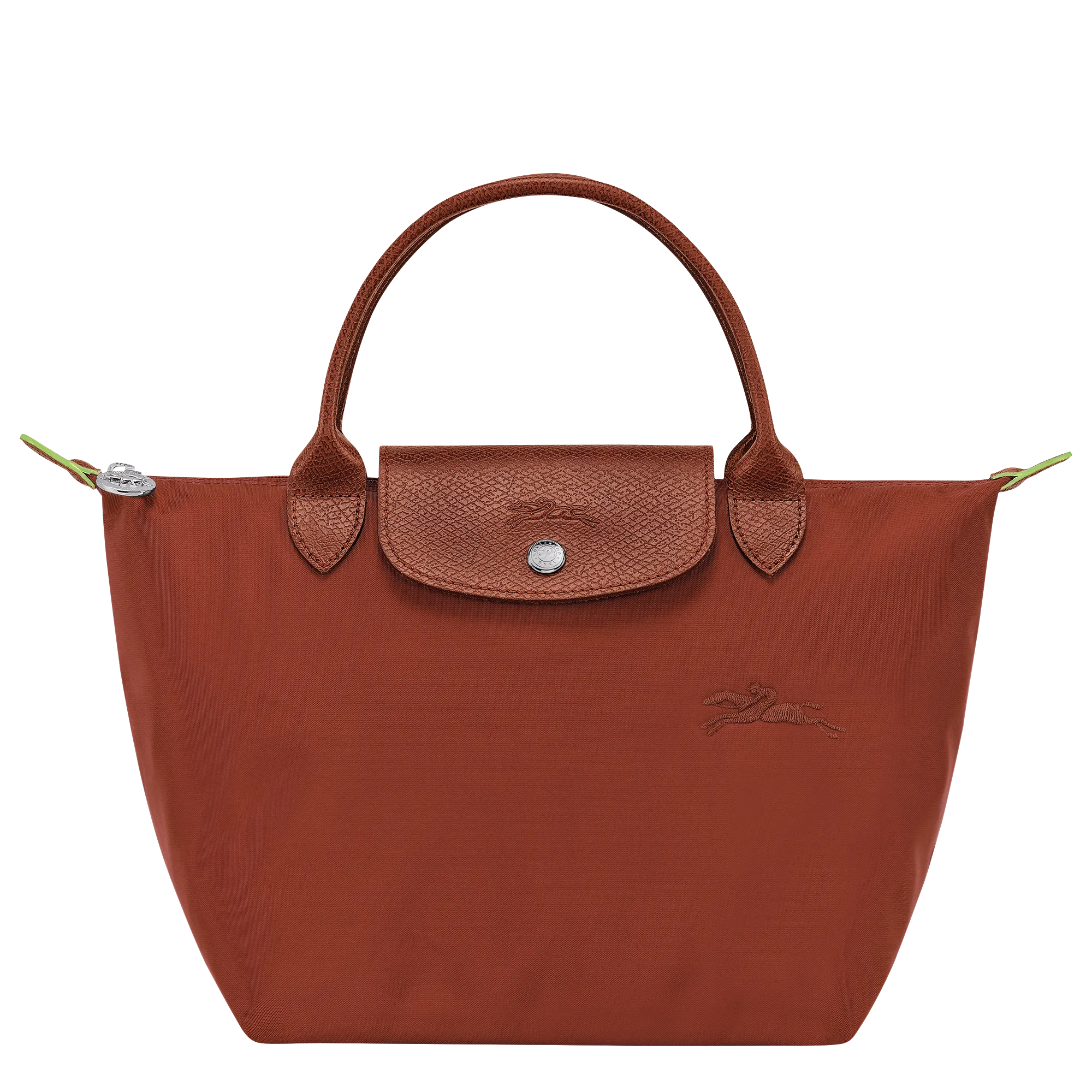 Le Pliage Green S Handbag Chestnut - Recycled canvas