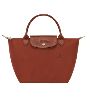 Le Pliage Green S Handbag Chestnut - Recycled canvas