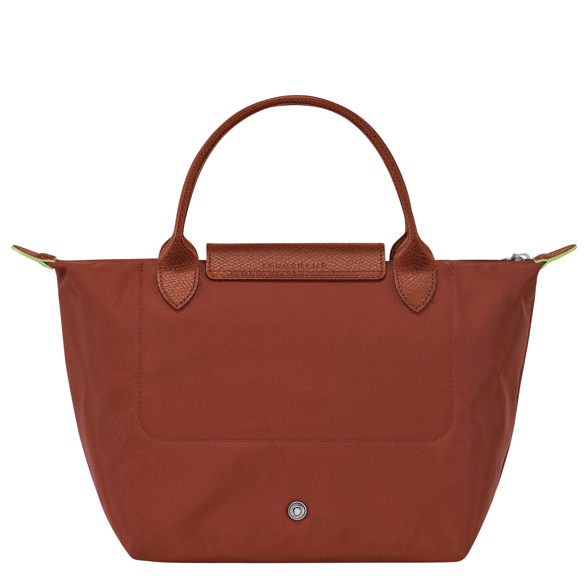 Le Pliage Green S Handbag Chestnut - Recycled canvas