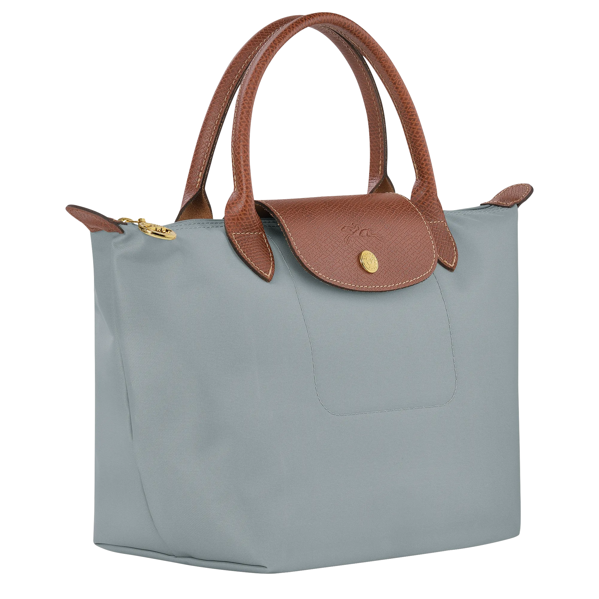 Le Pliage Original S Handbag Steel - Recycled canvas