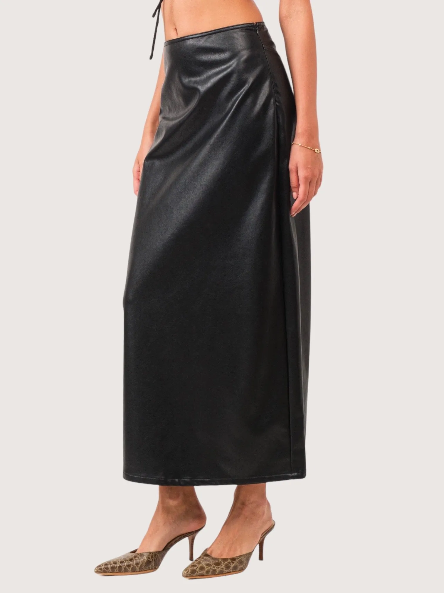 Leather Maxi Skirt