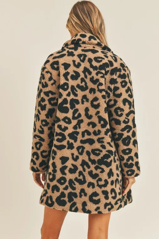 Leopard Teddy Coat