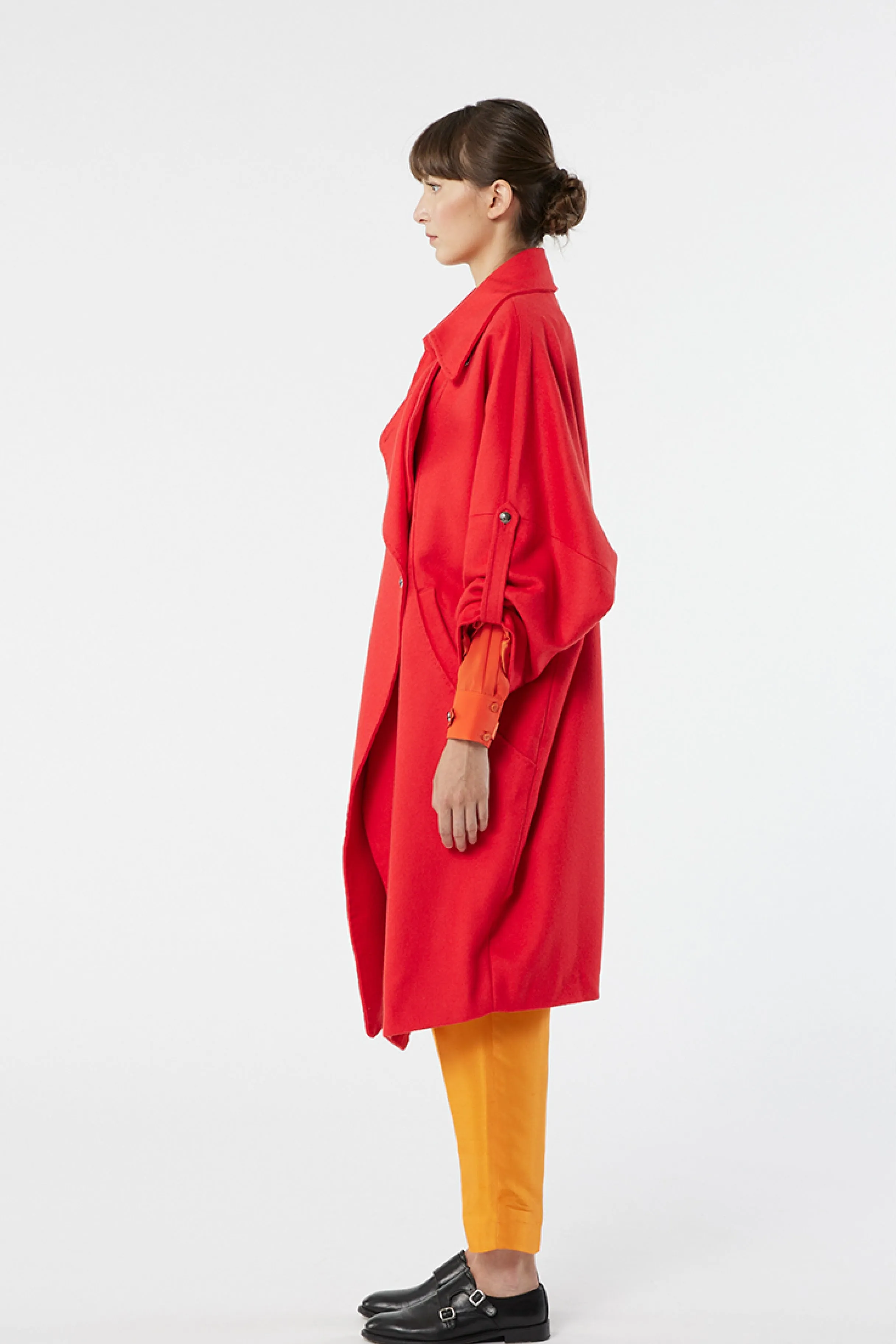 LINQ corail - wool oversize coat