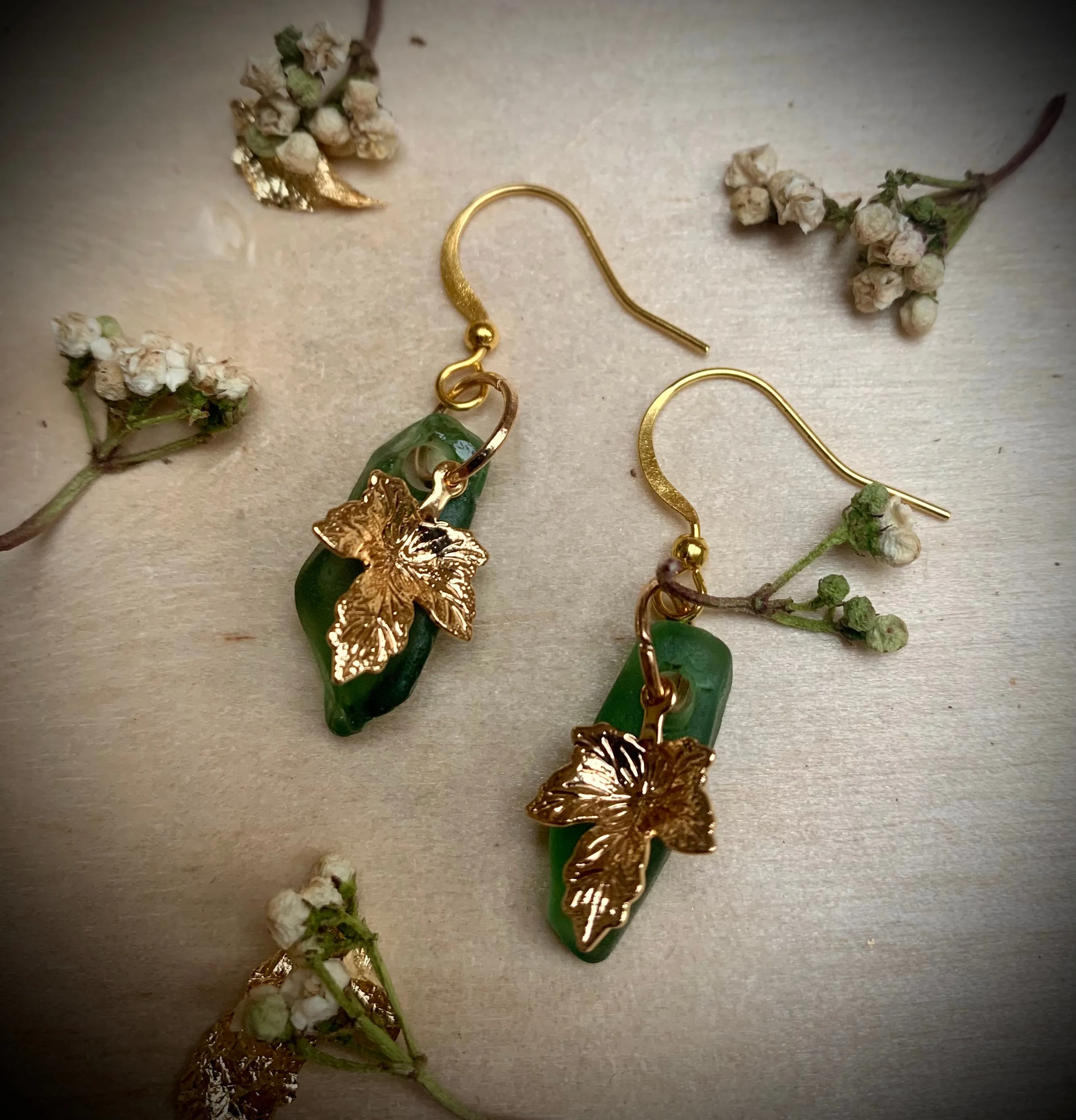 Lizzy Leaf Earrings