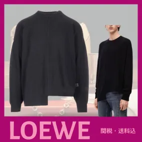 LOEWE  |Wool Plain Logo Asymmetry Luxury FX Advantage / Exclusive