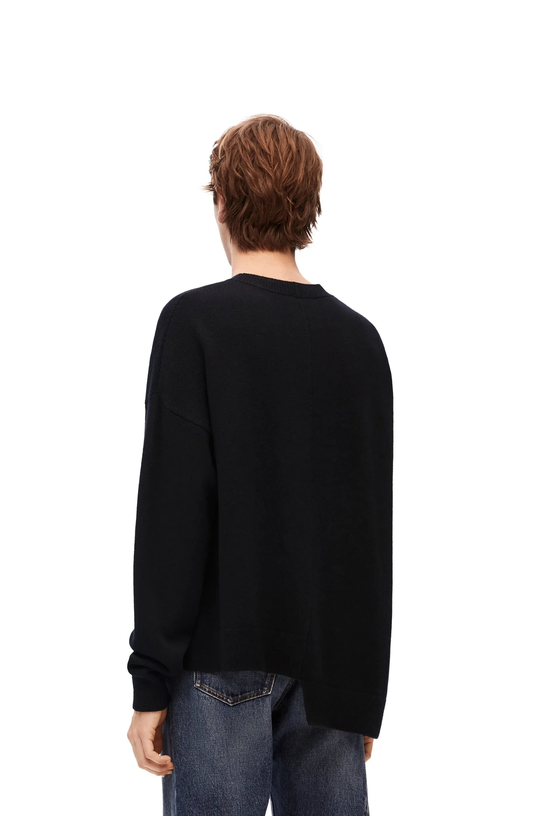 LOEWE  |Wool Plain Logo Asymmetry Luxury FX Advantage / Exclusive