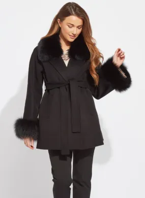 Lugano Cashmere Coat - Black