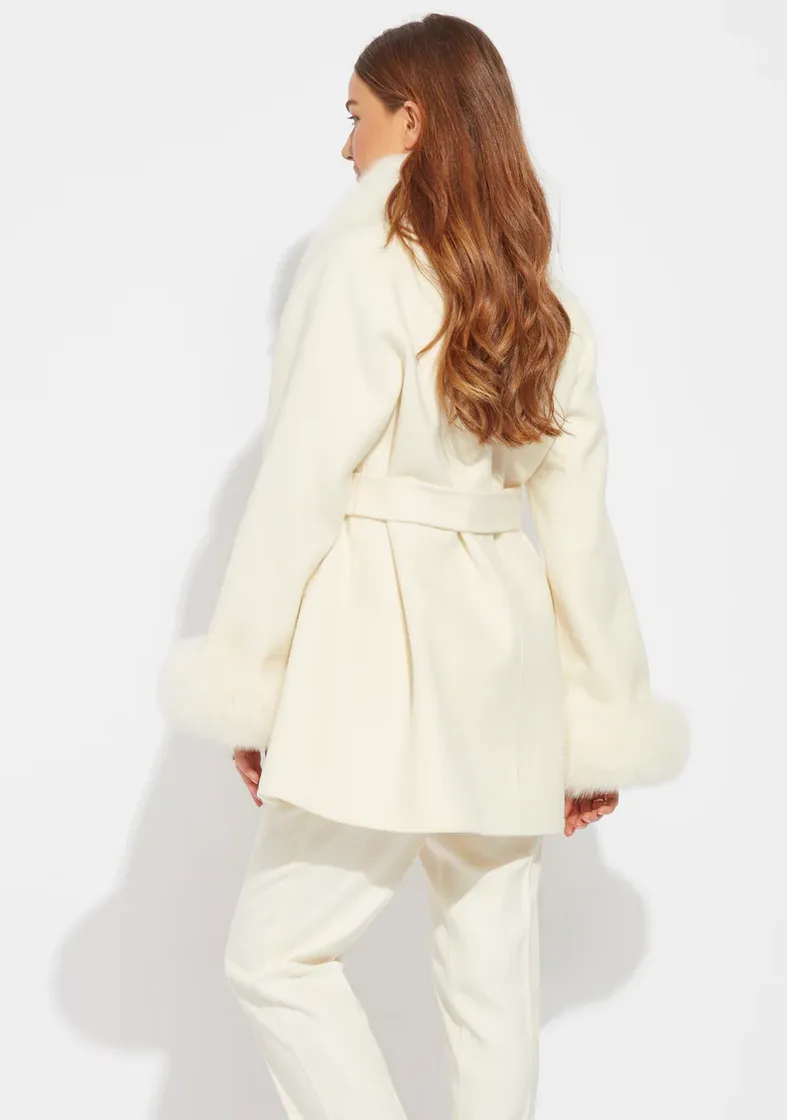 Lugano Cashmere Coat - Ivory