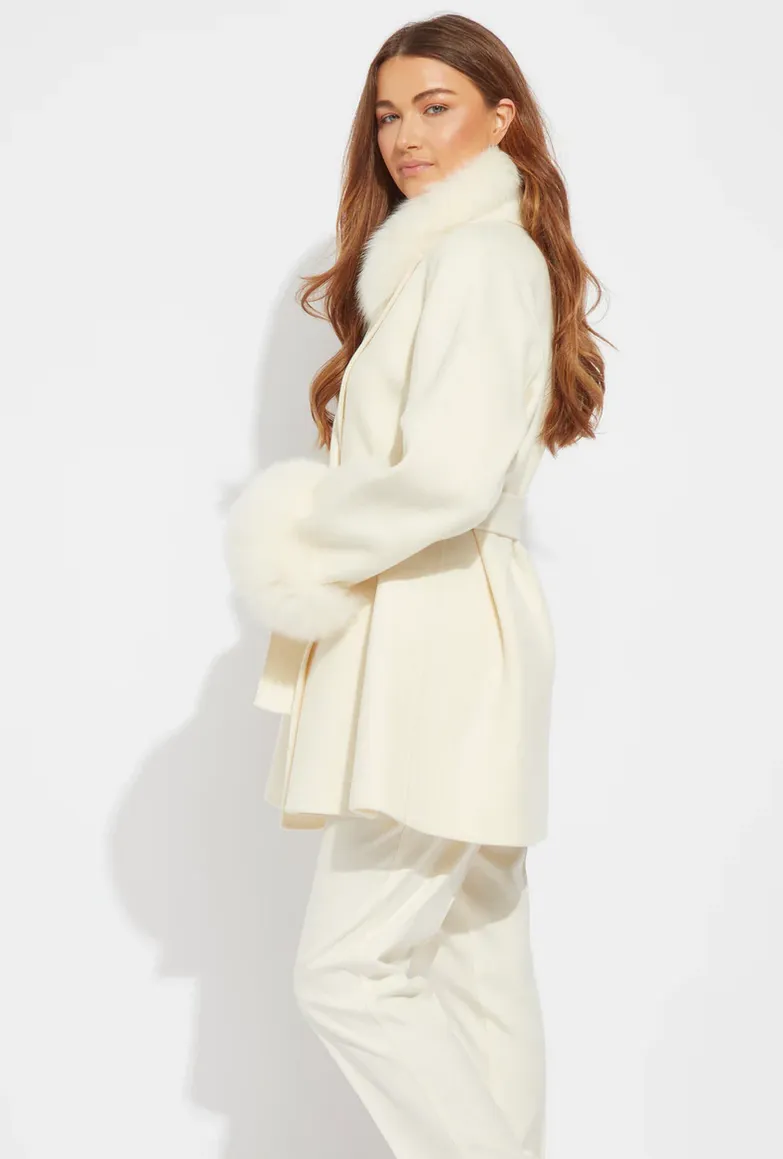 Lugano Cashmere Coat - Ivory