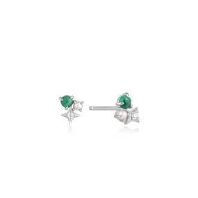 Malachite Star Stud Earrings