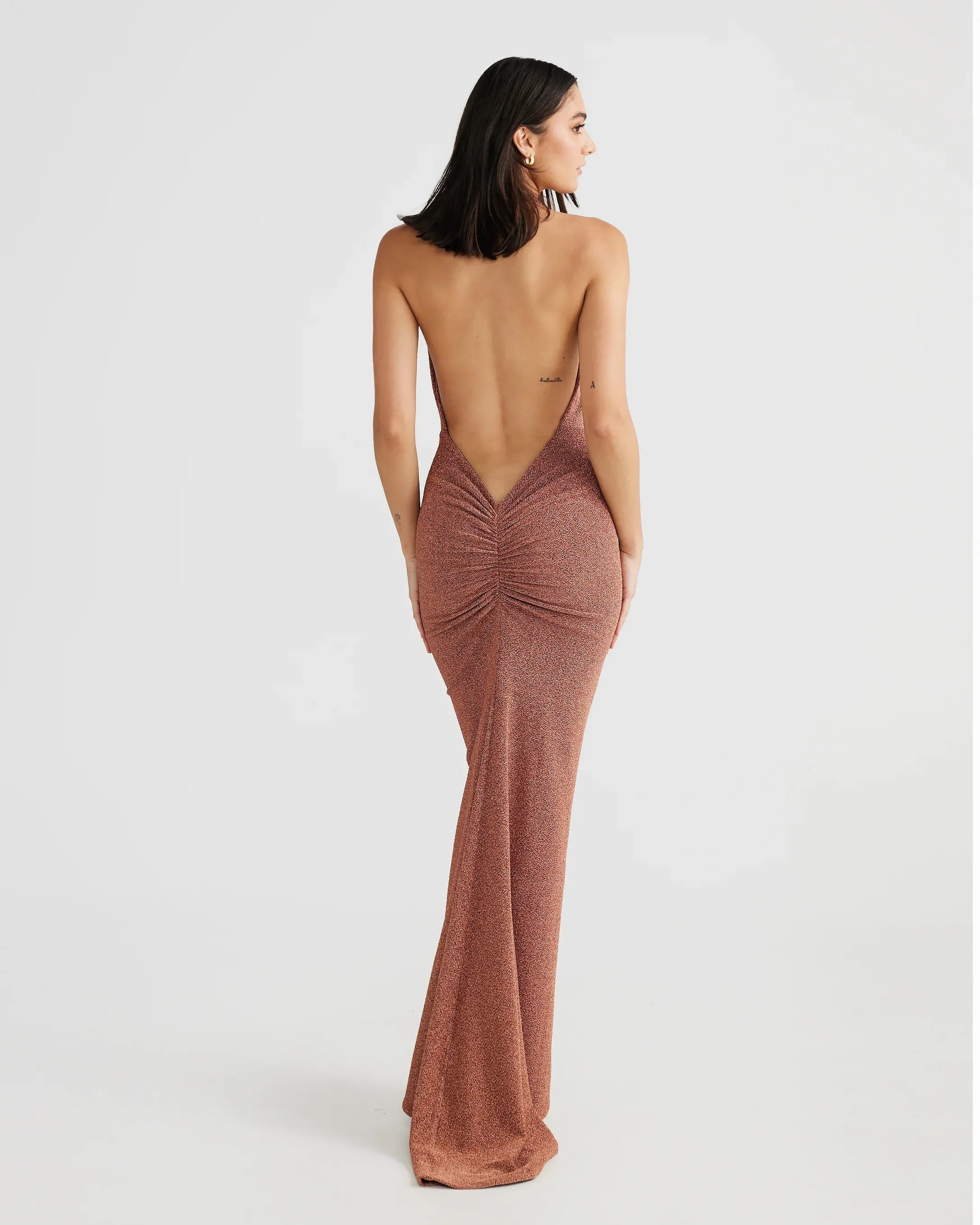 Maria Gown - Bronze Gold Foil