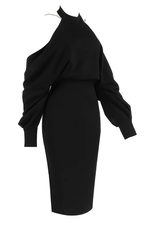 Marilyn Black Midi Dress