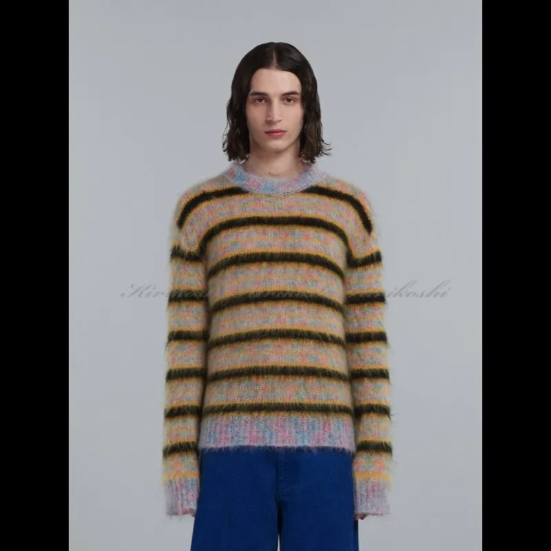 MARNI  |Crew Neck Stripes Designers Sweaters