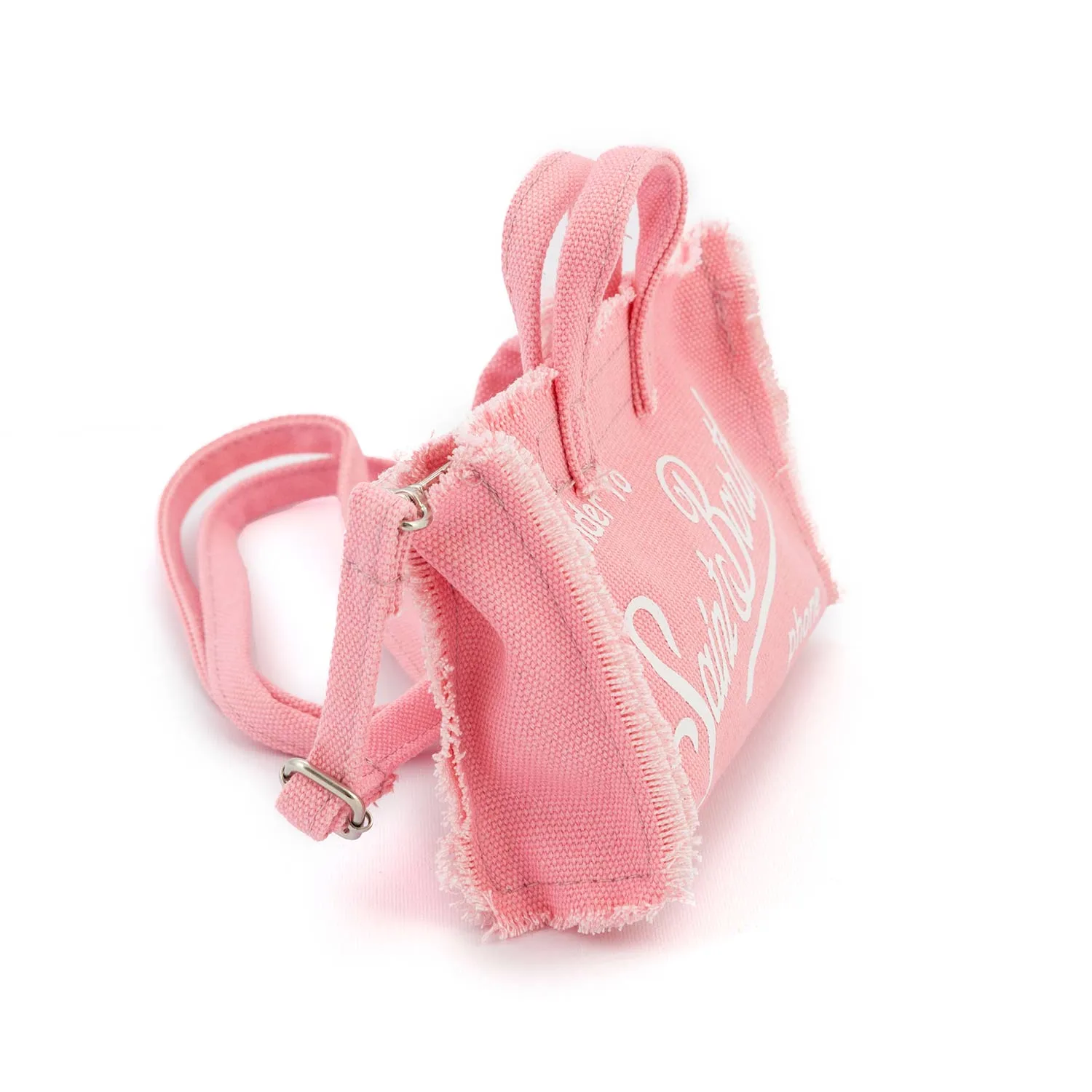 Mc2 Saint Barth Pink And White Smartphone Handbag