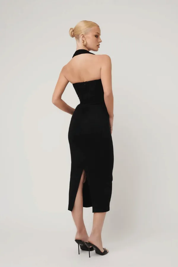 Meline Midi Dress Black