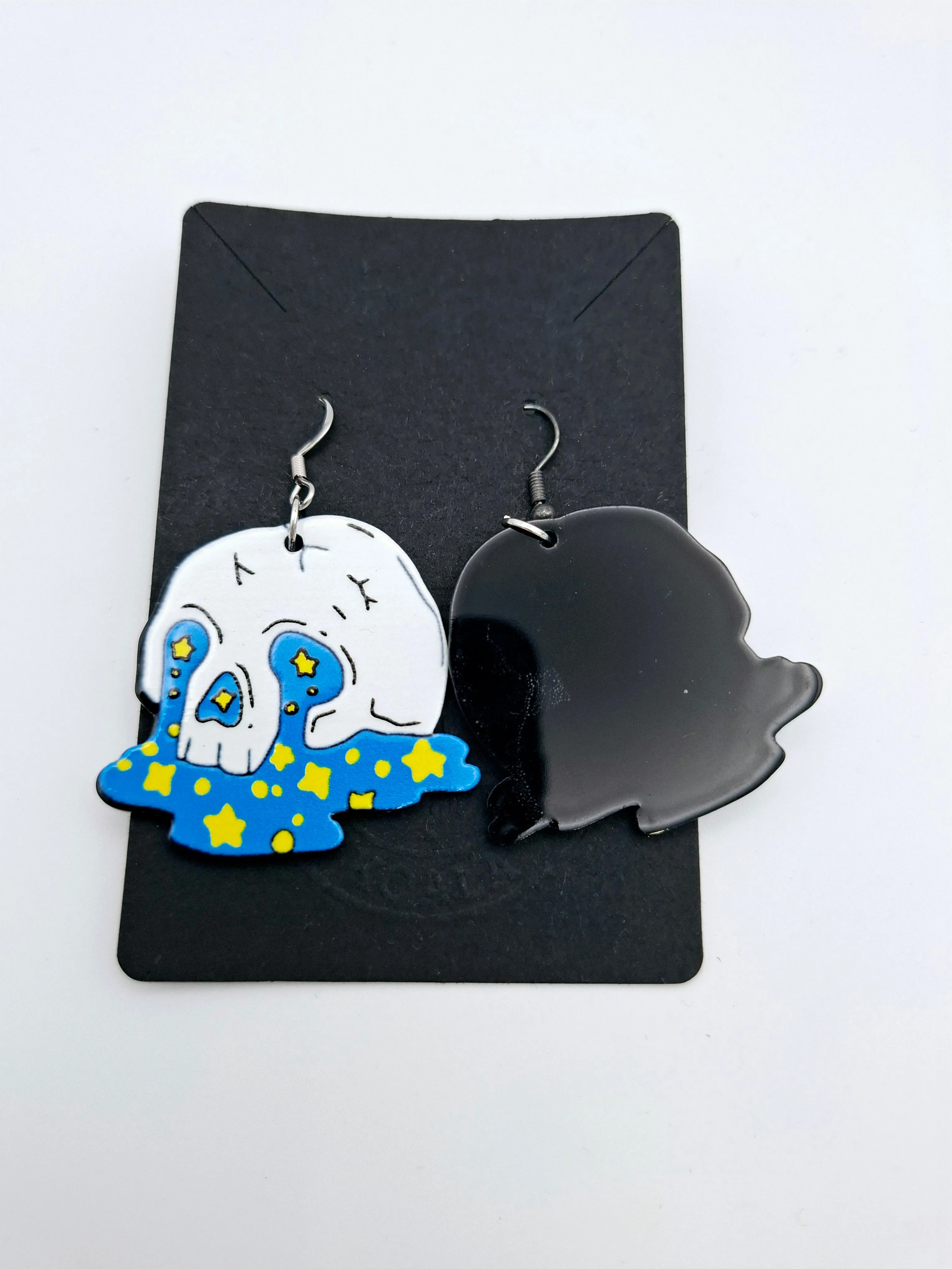 Melting Skull Earrings