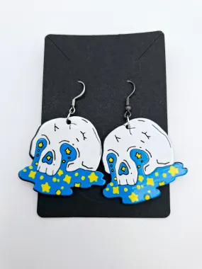 Melting Skull Earrings