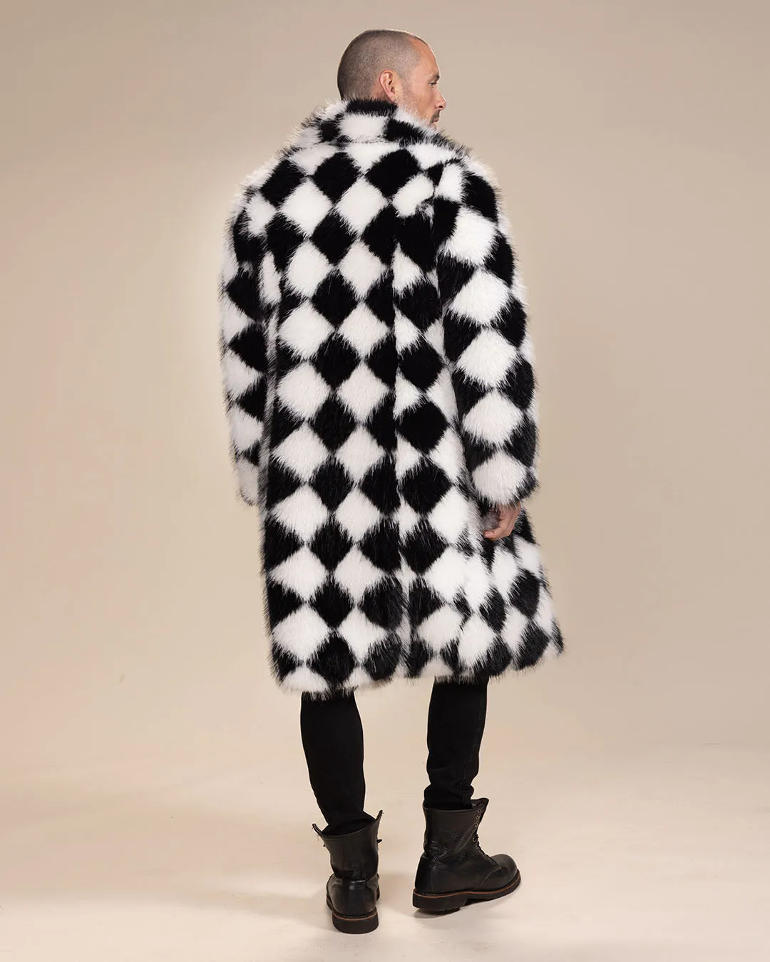 Men's Long Faux Fur Coat | Ace of Diamonds