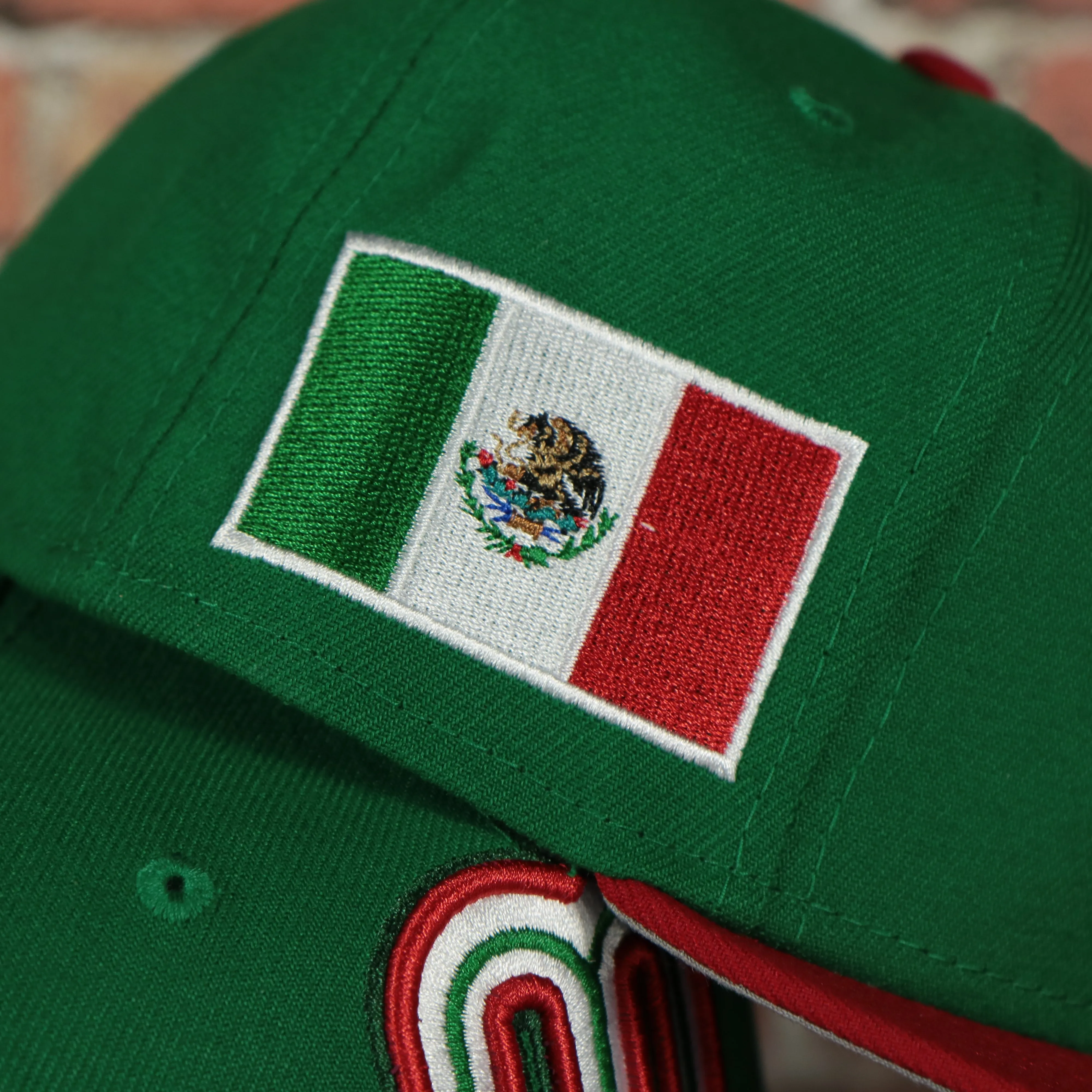 Mexico 2023 World Baseball Classic Two Tone Grey Bottom Green/Red 59Fifty Fitted Cap