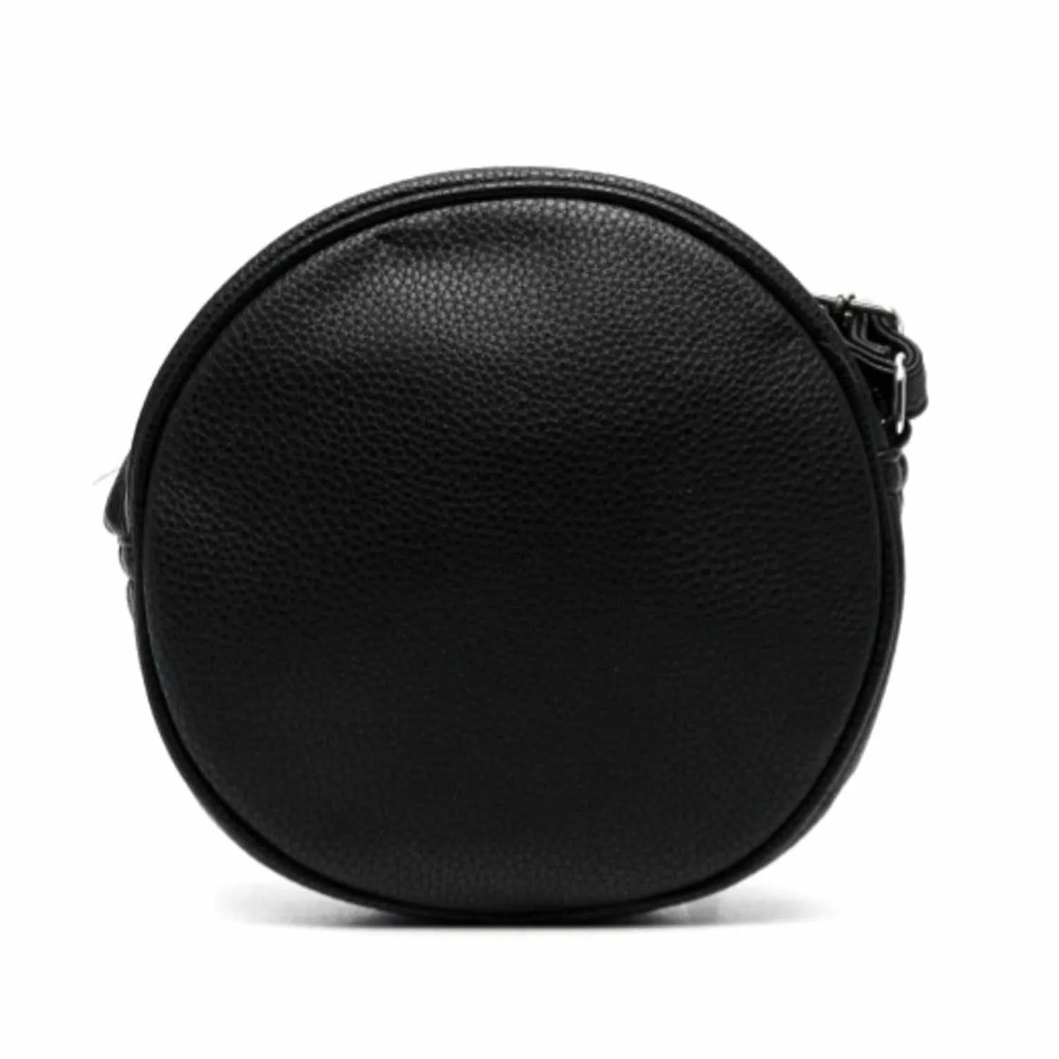 Molo Black Shoulder Handbag With White Peace Symbol