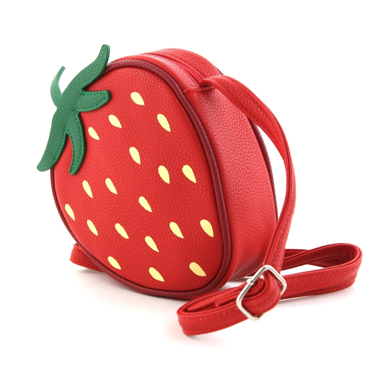 Molo Red Strawberry Shoulder Handbag For Little Girls