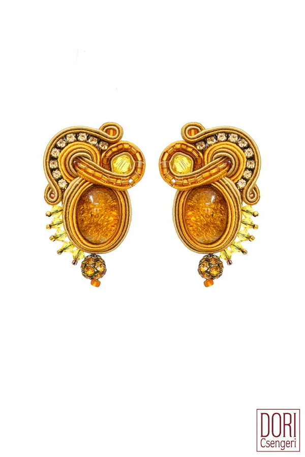 Monaco Showy Clip-on Earrings