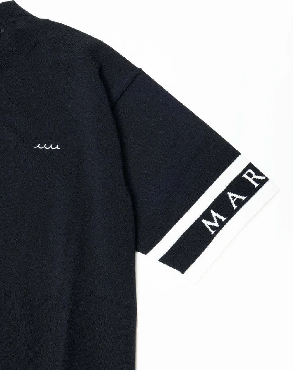 muta  |Plain Cotton Short Sleeves Logo Sweaters