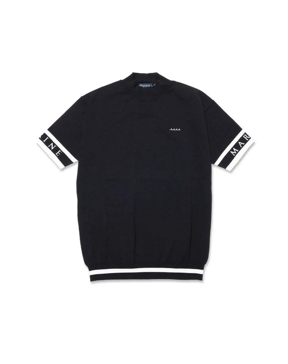 muta  |Plain Cotton Short Sleeves Logo Sweaters