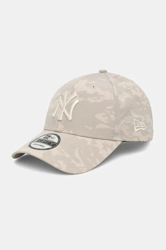 New Era baseball cap CAMO AOP 9FORTY® NEW YORK YANKEES gray color 60565346